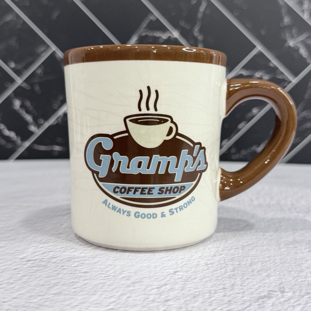 Gramp's Coffee Shop Mug Hallmark Collectible Restaurant‎ Ware Always Good Strong
